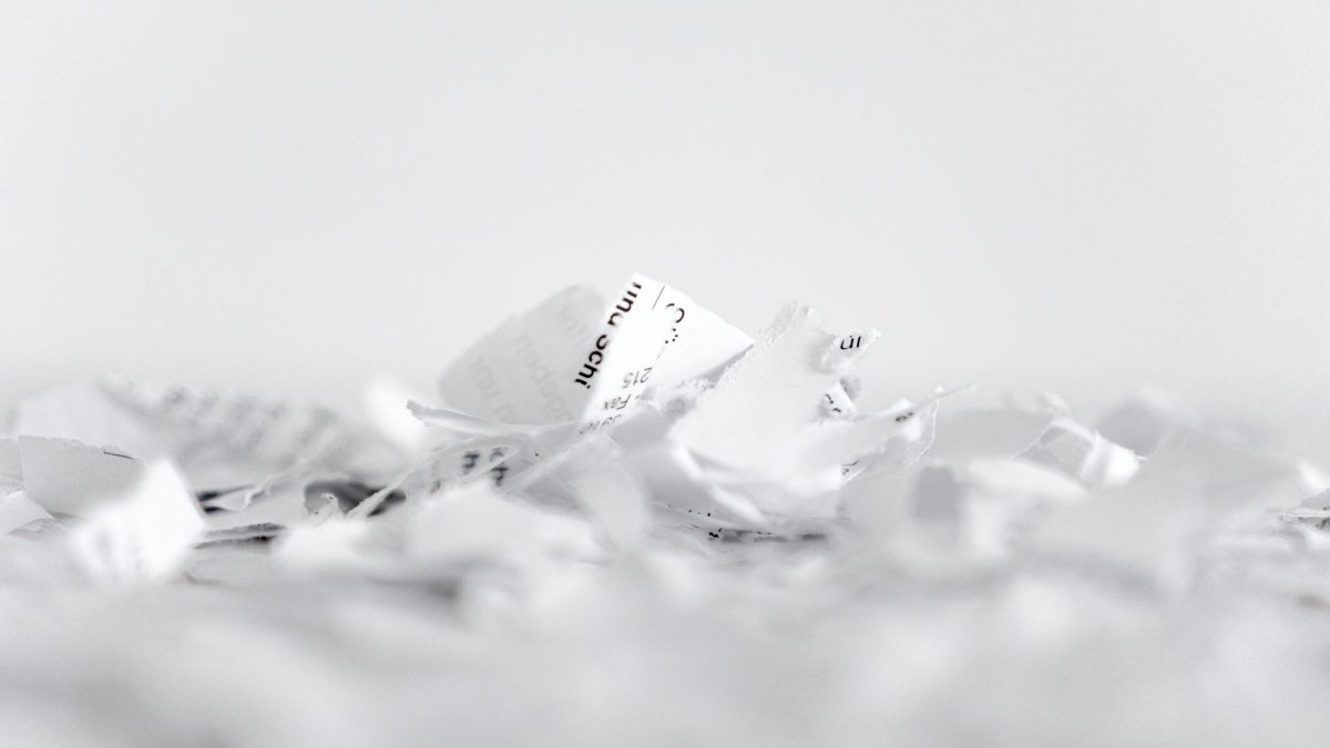 Papier déchiqueté