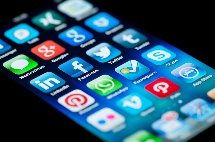 IPhone avec diverses applications