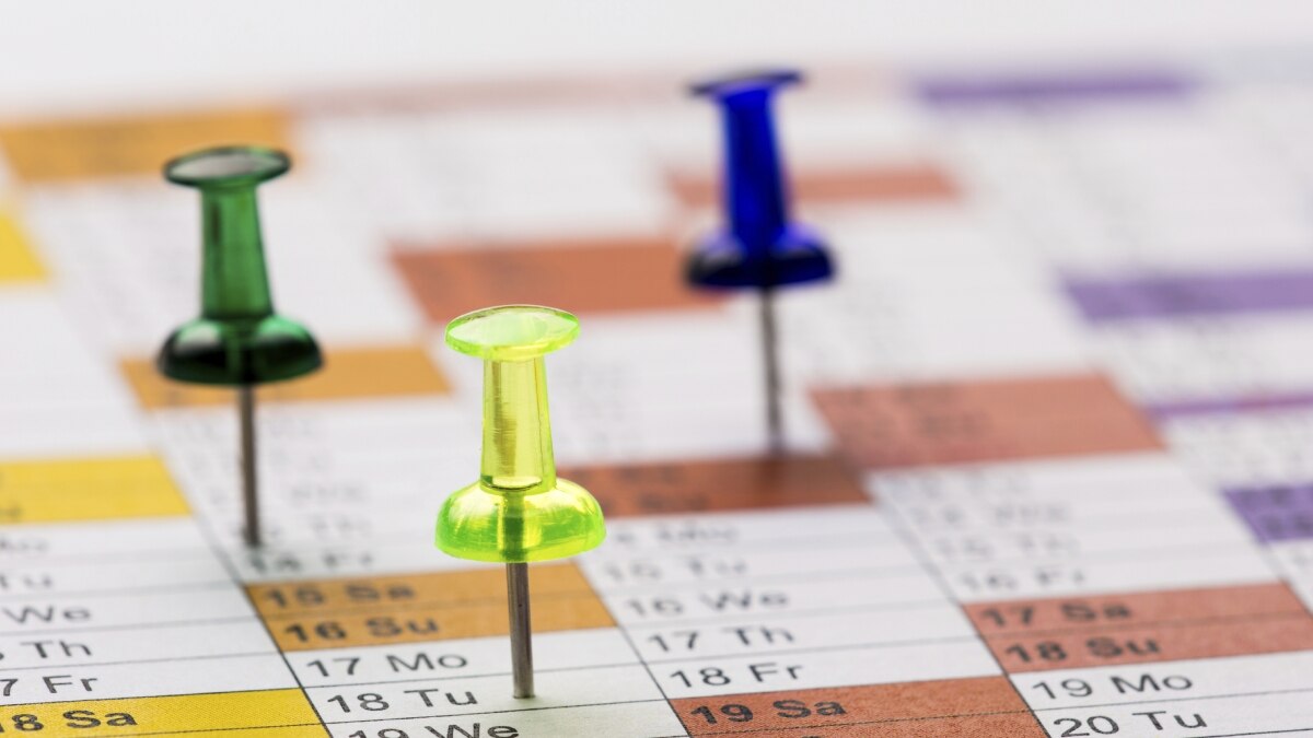 Insérer des codes PIN sur un calendrier