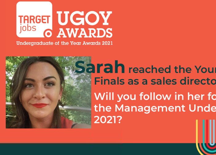 Bannière du prix de premier cycle de l’année de Sarah