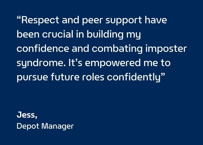 Enterprise Mobility team member quote summarizing her career and promotions