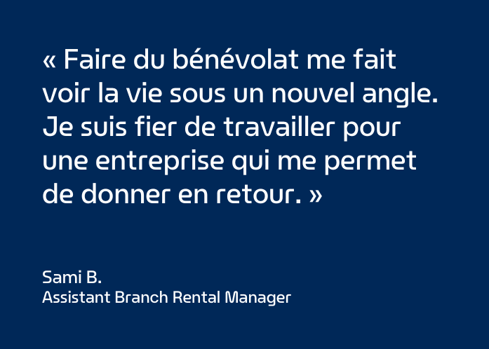 Enterprise Mobility membre de l'equipe fait du benevolat