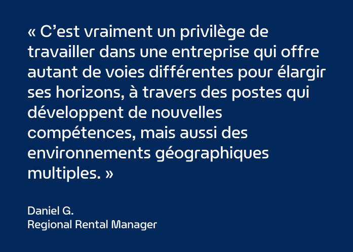 Citation de Daniel G. chez Enterprise Mobility sur sa carrière internationale