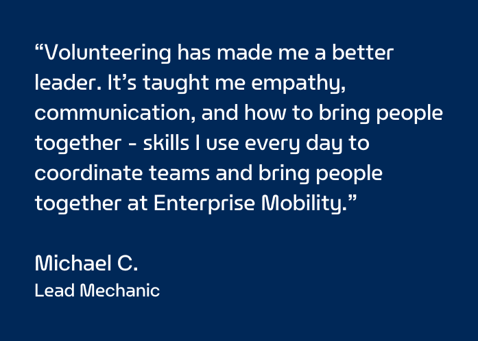 Quote from Michael, a Lead Mechanic at Enterprise Mobility